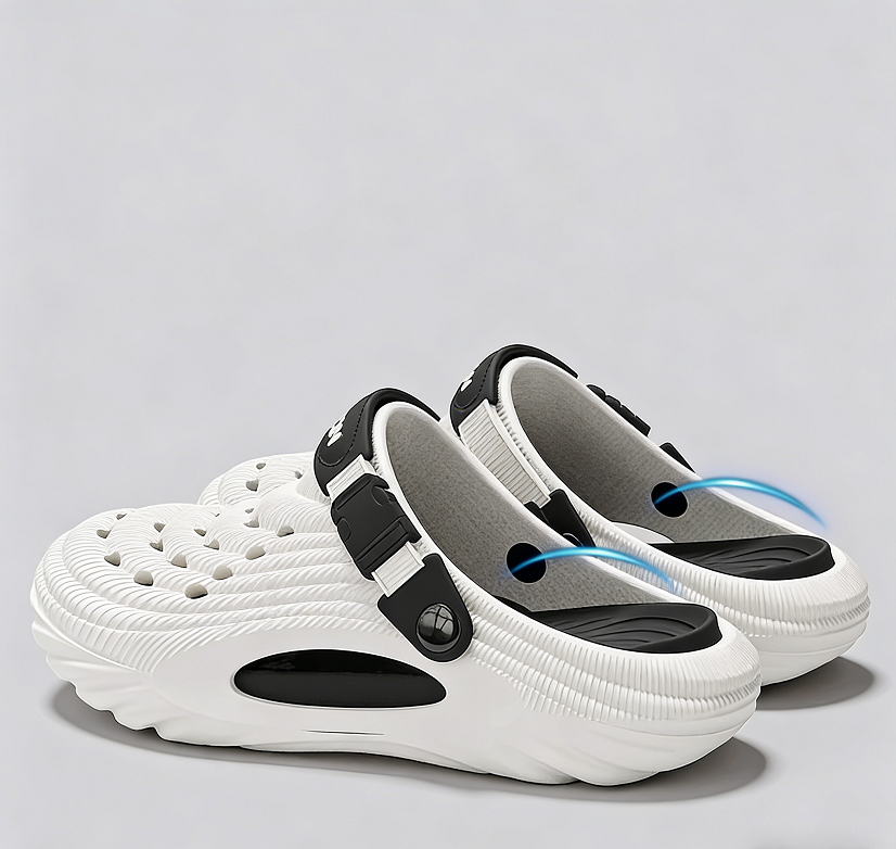 Wear-Resistant, Thick-Soled Slide Sandals