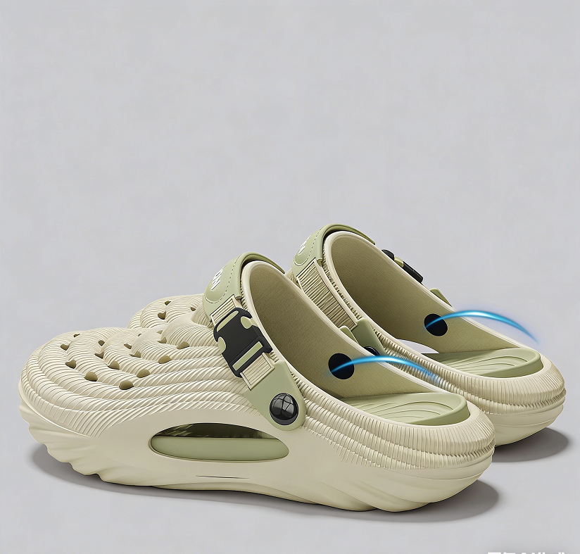 Wear-Resistant, Thick-Soled Slide Sandals