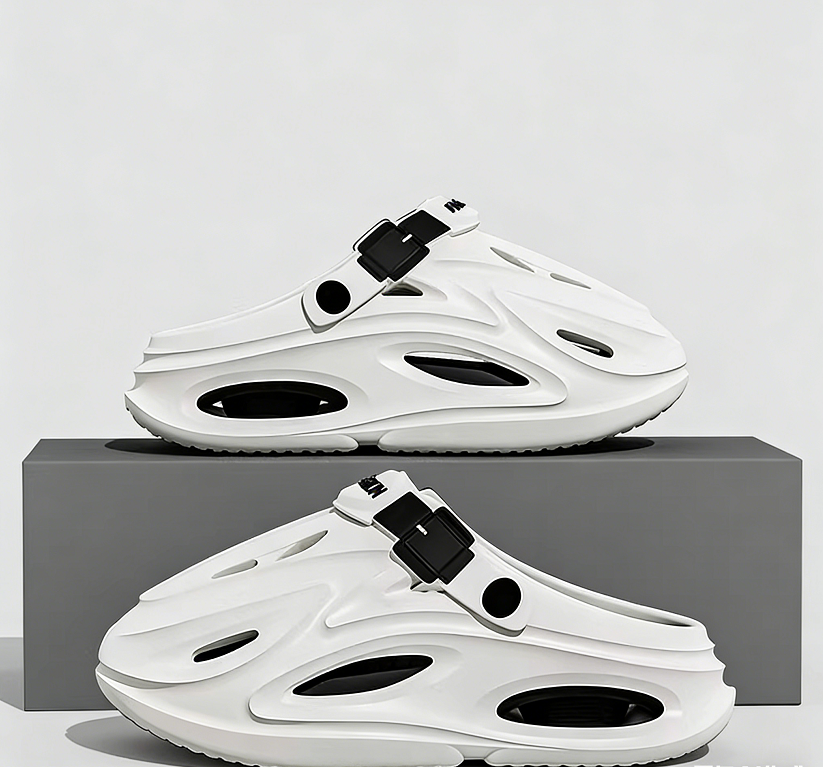 Soft-Soled, Closed-Toe Beach Slides